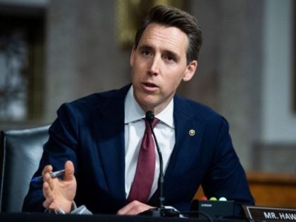 Sen. Josh Hawley, R-MO attends a Senate Judiciary Committee hearing on pending judicial nominations on Capitol Hill in Washington,DC on April 28, 2021. (Photo by Tom Williams / POOL / AFP) (Photo by TOM WILLIAMS/POOL/AFP via Getty Images)
