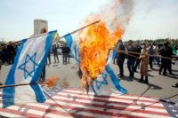 WATCH: Man in Iran Catches Fire While Trying to Burn Israeli Flag