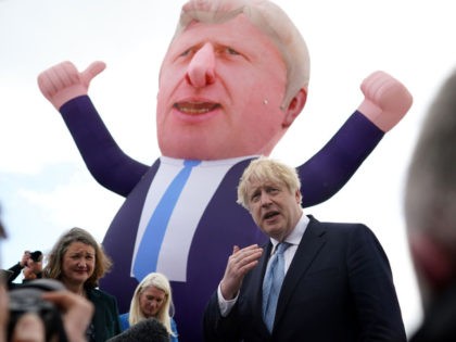 HARTLEPOOL, ENGLAND - MAY 07: Prime Minister Boris Johnson visits Hartlepool after the Con