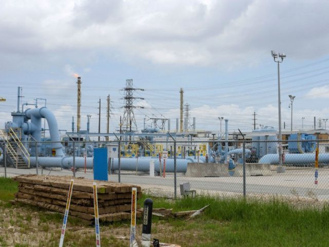 Image showing the Colonial Pipeline Houston Station facility in Pasadena, Texas (East of Houston) taken on May 10, 2021. - US President Joe Biden said that a Russia-based group was behind the ransomware attack that forced the shutdown of the largest oil pipeline in the eastern United States. The FBI …