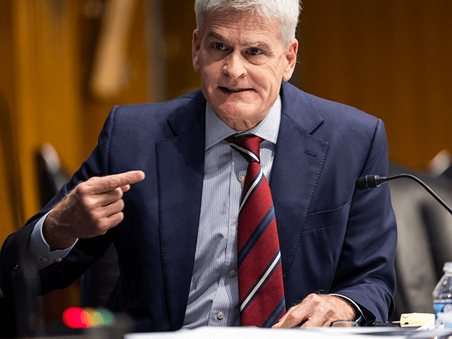 Republican Senator from Louisiana Bill Cassidy questions Rochelle Walensky (not pictured), Director of the US Centers for Disease Control and Prevention (CDC), during a Senate Health, Education, Labor, and Pensions hearing to examine an update from Federal officials on efforts to combat COVID-19 in the Dirksen Senate Office Building on …