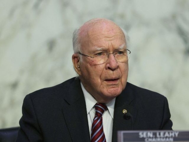 Committee Chairman Sen. Patrick Leahy (D-VT) speaks during a hearing of the Senate Appropr