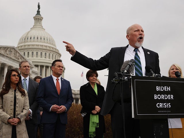 WASHINGTON, DC - MARCH 17: Rep. Chip Roy (R-TX) speaks during a news conference with membe