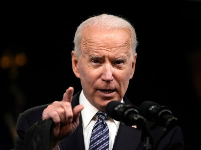 WASHINGTON, DC - MAY 12: U.S. President Joe Biden delivers remarks on the COVID-19 respons