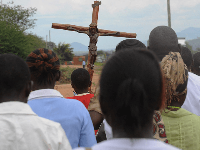Catholic Church faithfuls take part in a proccession, to re-enact the crucifixion of Jesus Christ, on April 3, 2015 in Machakos, during the Holy Week celebrations. Easter marks the end of Lent, a forty-day period of fasting, prayer, and penance.The last week of the Lent is called Holy Week, and …