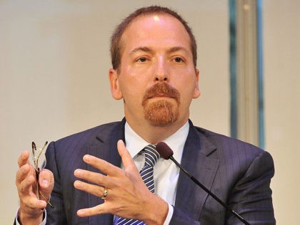 NEW YORK, NY - SEPTEMBER 30: NBC News Political Director and Moderator of Meet the Press NBC News Chuck Todd speaks onstage at the Road to the 2016 Election: A Campaign Preview panel presented by NBCUniversal during Advertising Week 2015 AWXII at the Times Center Stage on September 30, 2015 …