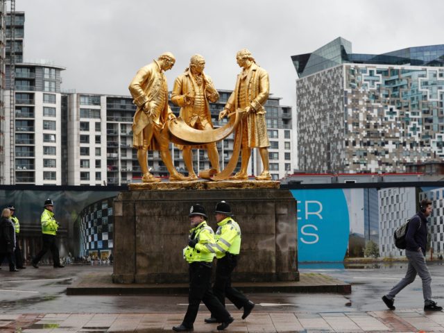 Britain's ruling Conservative party will hold its annual conference at the ICC in Birmingham from October 2. / AFP / Adrian DENNIS (Photo credit should read ADRIAN DENNIS/AFP via Getty Images)