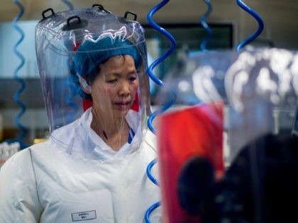 Chinese virologist Shi Zhengli is seen inside the P4 laboratory in Wuhan, capital of China