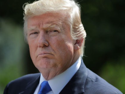 WASHINGTON, DC - JULY 25: U.S. President Donald Trump holds a joint news conference with L