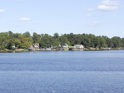 Panorama of Lake Sinclair in Georgia, USA