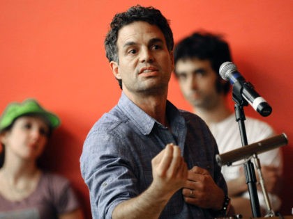 Actor Mark Ruffalo joined Wall Street Protestors and local residents at a West Village public school to voice their opposition at a public hearing to a proposed gas pipeline project through New York and New Jersey, Thursday, Oct. 20, 2011, in New York. Approximately 100 protestors marched from Wall Street …