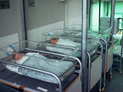 Babies in special baby care unit