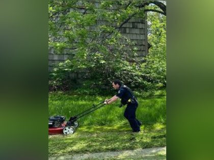Overland Park Police lawn mower