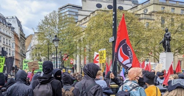 Exclusive Video: ‘No Justice, No Peace’ — Antifa, Communists, BLM Rally in London on May Day