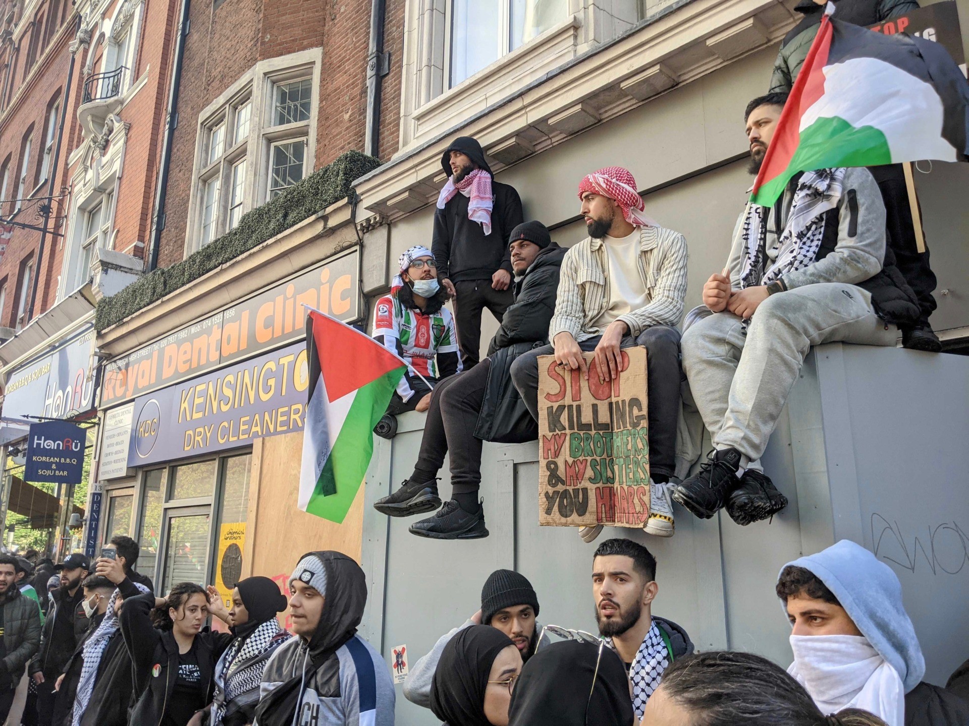 Thousands of Anti-Israel protesters demonstrated in London on May 15th following increased tensions in the conflict with Palestine. Kurt Zindulka, Breitbart News