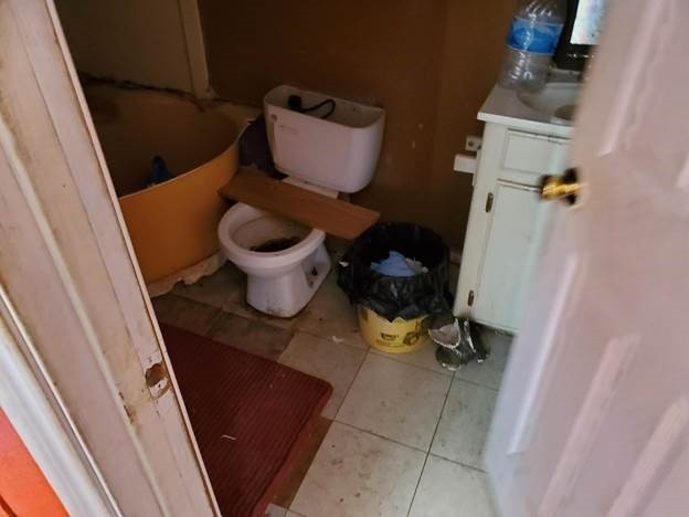Agents find a filthy bathroom in one of the human smuggling stash houses near the Mexican border. (Photo: U.S. Border Patrol/Rio Grande Valley Sector)