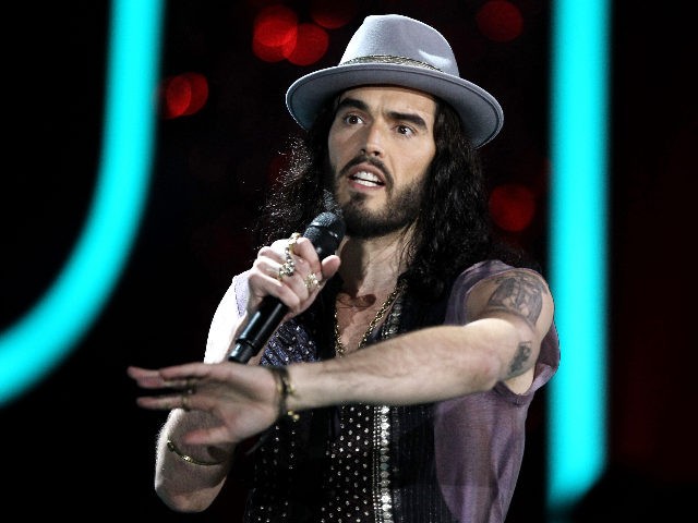 Russell Brand appears onstage at the MTV Movie Awards on Sunday, June 3, 2012, in Los Angeles. (Photo by Matt Sayles/Invision/AP)