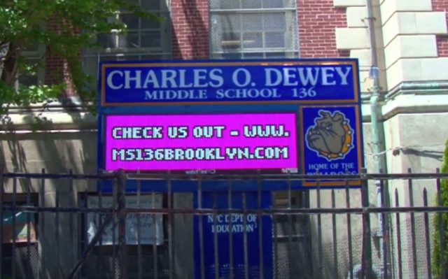 Charles O. Dewey Middle School. Screenshot via YouTube.