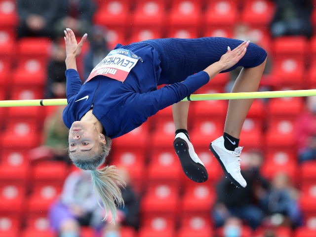 Women's track and field jump