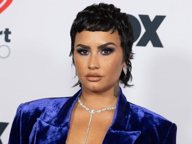 LOS ANGELES, CALIFORNIA - MAY 27: Demi Lovato is seen arriving at the 2021 iHeartRadio Music Awards on May 27, 2021 in Los Angeles, California. EDITORIAL USE ONLY (Photo by Emma McIntyre/Getty Images for iHeartMedia)
