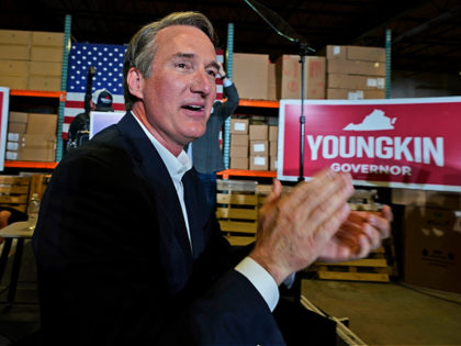 Republican gubernatorial candidate, Glenn Youngkin arrives for an event in Richmond, Va.,