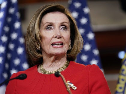 House Speaker Nancy Pelosi of Calif., speaks during a news conference on Capitol Hill in W