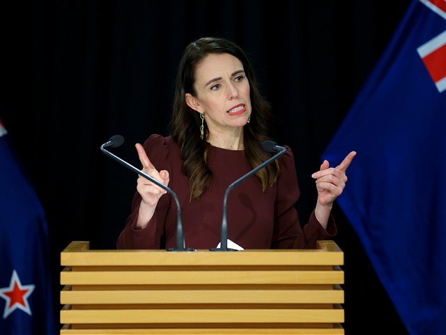 WELLINGTON, NEW ZEALAND - MAY 20: Prime Minister Jacinda Ardern speaks to media during budget day 2021 at Parliament on May 20, 2021 in Wellington, New Zealand. Budget 2021 is the third budget handed down by Finance Minister Grant Robertson, with a focus on economy, housing affordability, climate change and children. $1.4b dollars has been allocated to the rollout of the COVID-19 vaccine, along with benefits being raised by up to $55 a week as part of a $3.3b boost and a $4.6b investment in health. (Photo by Hagen Hopkins/Getty Images)