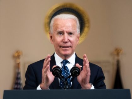 WASHINGTON, DC - APRIL 20: U.S. President Joe Biden makes remarks in response to the verdi