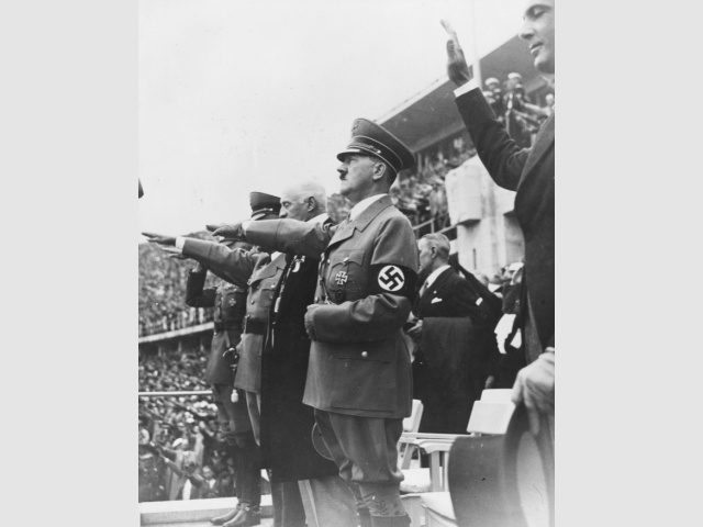 August 1936: Adolf Hitler at the 1936 Olympic Games which were held in Berlin. (Photo by F