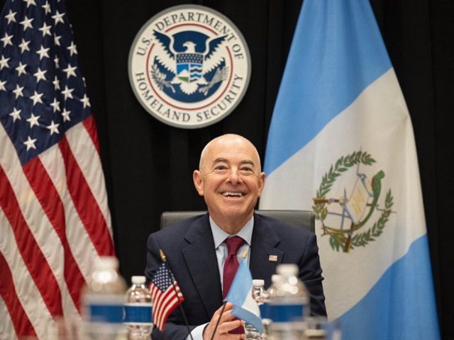 DHS Secretary Alejandro Mayorkas in Guatemala. (Photo: U.S. Customs and Border Protection)