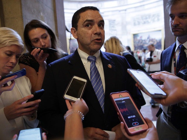 WASHINGTON, DC - JUNE 27: U.S. Rep. Henry Cuellar (D-TX) speaks to members of the media June 27, 2019 at the U.S. Capitol in Washington, DC. The House has passed a Senate version of a $4.5 billion bill on combating the humanitarian crisis at the southern border. (Photo by Alex …