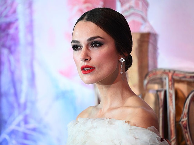 LONDON, ENGLAND - NOVEMBER 01: Keira Knightley attends the UK Premiere of Disney's 'The Nutcracker And The Four Realms' at Vue Westfield on November 01, 2018 in London, England. (Photo by Gareth Cattermole/Getty Images for Disney)
