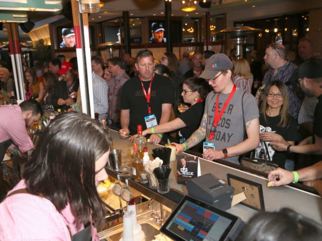 LAS VEGAS, NEVADA - MARCH 26: Guests attend the Bar Rescue Happy Hour with Jon Taffer at Mabel's BBQ in Palms Casino during the 34th annual Nightclub & Bar Convention and Trade Show on March 26, 2019 in Las Vegas, Nevada. (Photo by Gabe Ginsberg/Getty Images for Nightclub & Bar …