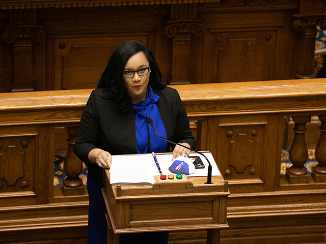 Congresswoman-elect Nikema Williams addressed the Georgia Democratic Electors before casti