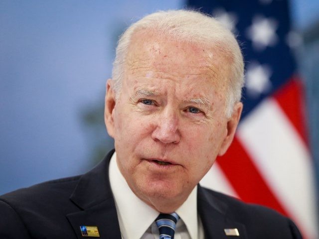 US President Joe Biden meets with NATO Secretary General during a NATO summit at the North Atlantic Treaty Organization (NATO) headquarters in Brussels on June 14, 2021. - The 30-nation alliance hopes to reaffirm its unity and discuss increasingly tense relations with China and Russia, as the organization pulls its …