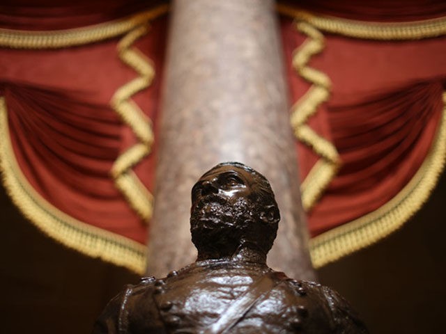 WASHINGTON, DC - JUNE 18: A statue of Joseph Wheeler, a cavalry general in the Confederate