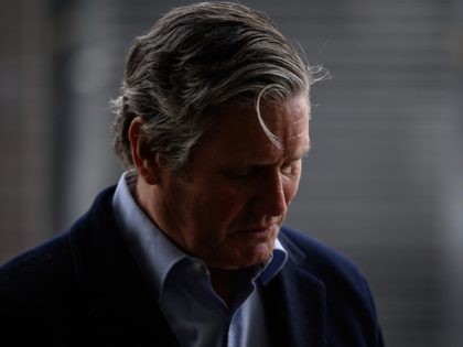 BEDFORD, ENGLAND - APRIL 09: Labour Party leader Keir Starmer visits a shopping precinct to highlight the party's policies on fighting crime, on April 09, 2021 in Bedford, England. Bedford will also be voting for a new PCC (police and crime commissioner) on May 6, as the country holds local …