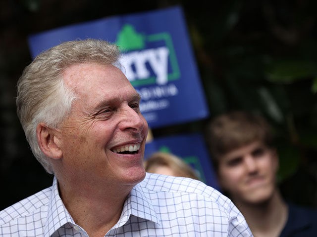 CHARLOTTESVILLE, VIRGINIA - JUNE 04: Former Virginia Gov. Terry McAuliffe (D-VA) speaks to supporters while campaigning June 4, 2021 in Charlottesville, Virginia. McAuliffe, who previously served as governor from 2014-2018, is seeking a second term as Virginia holds its Democratic primary next Tuesday. (Photo by Win McNamee/Getty Images)