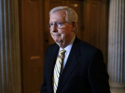 WASHINGTON, DC - JUNE 22: U.S. Senate Minority Leader Sen. Mitch McConnell (R-KY) walks in