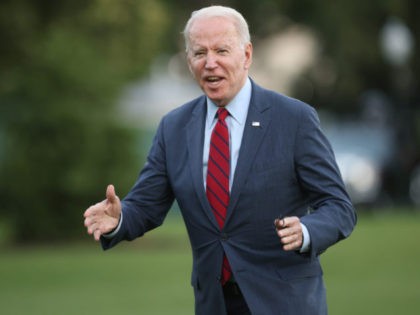 WASHINGTON, DC - JUNE 24: U.S. President Joe Biden gestures to reporters as he returns to the White House June 24, 2021 in Washington, DC. Biden traveled to North Carolina earlier in the day. (Photo by Win McNamee/Getty Images)