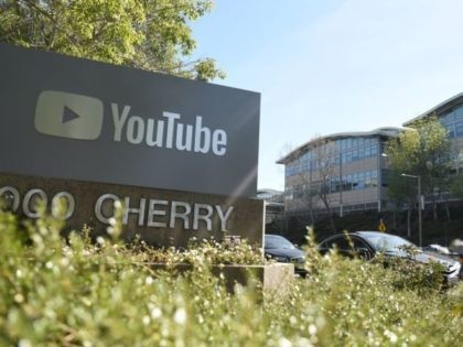 A YouTube sign is seen at YouTube's corporate headquarters during an active shooter situation in San Bruno, California on April 03, 2018. Gunshots erupted at YouTube's offices in California Tuesday, sparking a panicked escape by employees and a massive police response, before the shooter -- a woman -- apparently committed …