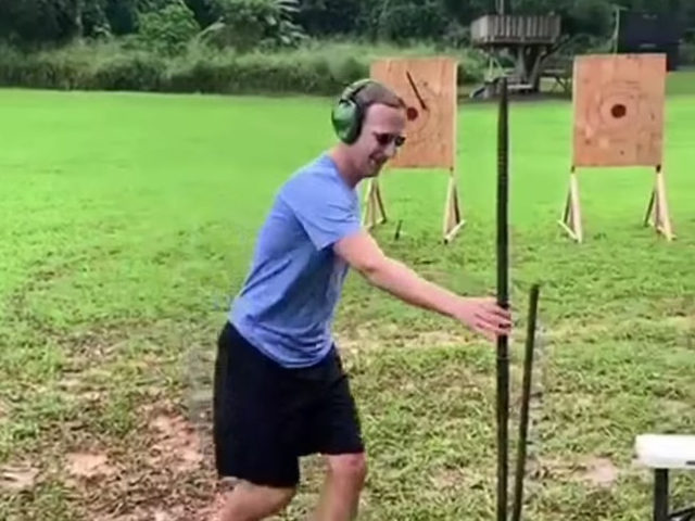 Cringe: Mark Zuckerberg Posts Video of Himself Throwing Spear with Ear Protectors On