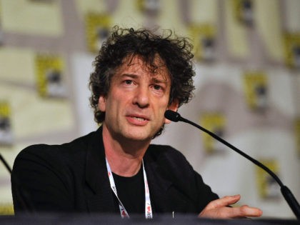 Neil Gaiman attends the Spotlight on Neil Gaiman panel on Day 5 of Comic-Con International