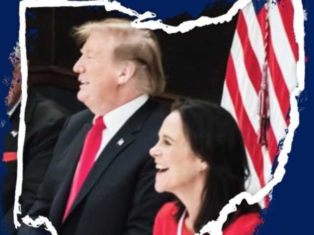 A photo of Jane Timken with Donald Trump appeared on her campaign's "endorsements" page, giving the impression that Timken had Trump's endorsement.