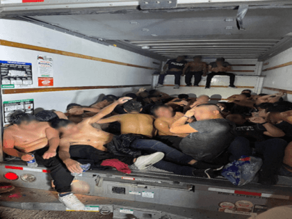 Border Patrol agents rescue 33 migrants locked inside a U-Haul truck in 100-degree heat. (Photo: U.S. Border Patrol/Big Bend Sector)