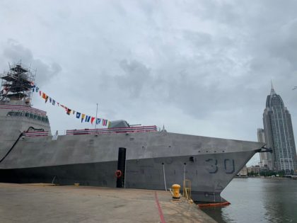 The U.S. Navy's newest littoral combat ship, the USS Canberra, was christened Saturday in Mobile, Alabama, in a salute both to Australia's capital city and the enduring alliance between the two nations.