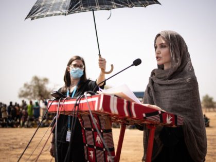 US actress Angelina Jolie, United Nations High Commissioner for Refugees (UNHCR) special e