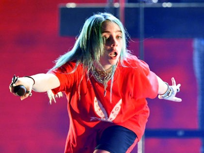 INGLEWOOD, CA - DECEMBER 09: Billie Eilish performs on stage during KROQ Absolut Almost Acoustic Christmas at The Forum on December 9, 2018 in Inglewood, California. (Photo by Kevin Winter/Getty Images for KROQ/Entercom)