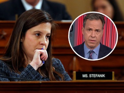 Rep. Elise Stefanik, R-N.Y., listens to the testimony of top U.S. diplomat in Ukraine William Taylor, and career Foreign Service officer George Kent, before the House Intelligence Committee on Capitol Hill in Washington, Wednesday, Nov. 13, 2019, during the first public impeachment hearing of President Donald Trump's efforts to tie …