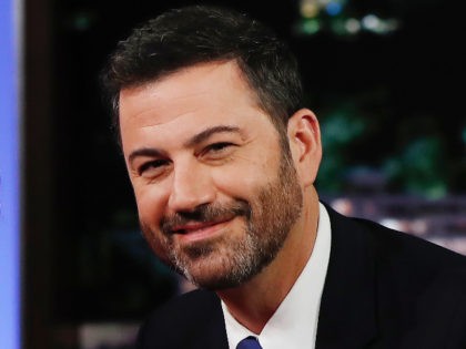 FILE - In this Aug. 22, 2016, file photo, ABC talk show host Jimmy Kimmel poses with then Democratic presidential nominee Hillary Clinton, unseen, during a break in taping of "Jimmy Kimmel Live!" in Los Angeles. Kimmel announced Wednesday, June 17, 2021, on his show that he will be the …